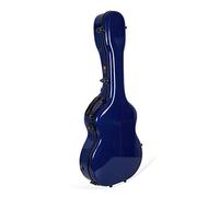Funda de fibra de vidrio Crossrock Deluxe para OM, Martin 000 Guitarras (CRF2020OMNVBL)