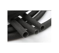 Funda De Fibra De Vidrio Trenzada 600 Deg.C Funda De Fibra De Vidrio De Tubo De Fibra De Vidrio De Alta Temperatura, For Fundas De Cable De Tubería Diy 1 Uds ( Color : Black , Size : 4mm x 2meters )
