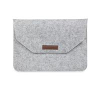 Funda de fieltro para laptop, tablet, ultradelgada, para negocios, compatible con Apple MacBook, Dell, HP, Microsoft Notebook (gris claro, 13 pulgadas)