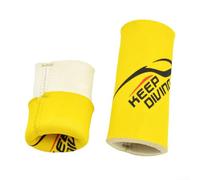 Funda de flotabilidad de esnórquel de doble cara de 5 mm para buceo, proporciona flotación y protección antipérdida (amarillo)
