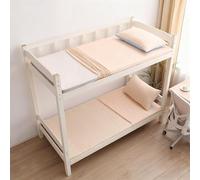 Funda de futón con cremallera para colchón de futón japonés, funda de colchón de algodón lavado de color sólido, suave, transpirable, protector de sofá cama para dormitorio (naranja claro, 90 x 200 cm