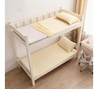 Funda de futón con cremallera para colchón de futón japonés, funda de colchón de algodón lavado de color sólido, suave, transpirable, protector de sofá cama para dormitorio (amarillo, 90 x 200 cm)