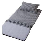 Funda de futón japonés para colchón de suelo, sábana bajera ajustable con cremallera, funda protectora de colchón con estampado moderno, lavable, agradable a la piel para dormitorio, suelo tatami