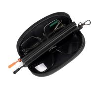 Funda De Gafas - Nylon, 2.95x7.4 Pulgadas, Funda Para Gafas De | Sole, Porta Hiali Portátil | Funda Odia Impermeable Antigolpes Y Antiarañazos, Mosquetón De Metal, Accesorio De Viaje