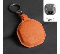 Funda de Gamuza para Llave de Coche para Chery Jetour Dashing X-1 Plus DTC IDM 2022 2023 para Chery JETOUR X70 X70 Plus X70m X90 Plus X95pro (Naranja C1)
