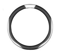 Funda de Gamuza para Volante de Coche Tesla Model 3 Model Y Model S Model X Roadster Decoración cálida para Coche (O Cuero Blanco)