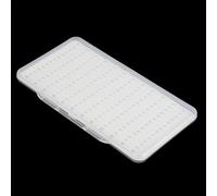 Funda de gancho para mosca con cubierta transparente e inserto de espuma EVA para pescador, diseño cómodo que soporta el uso frecuente en entornos húmedos (L)