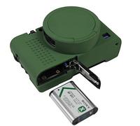 Funda de Gel de Silicona para cámara para Sony Cyber-Shot DSC- RX100 VII / RX100M7 Funda Protectora de Goma Suave para cámara Verde