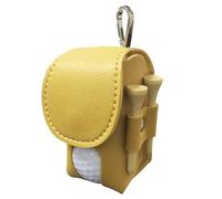 Funda de golf compacta - Soporte para camisetas de cinturón de piel sintética | Bolsa de almacenamiento portátil organizadora con clip para padres, parejas, golfistas hombres y práctica