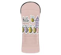Funda de golf con diseño de abejas de Hello de primera calidad, impermeable, con etiquetas intercambiables para palos de golf de madera para mujer