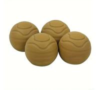 Funda de goma para patas de silla de camping, 4 protectores de patas de silla de luna con almohadillas de bola para estabilidad en arena y hierba, diámetro interior de 22 mm, negro (amarillo)