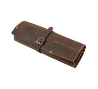 Gunson 77168 Leather Tool Roll Antique Finish 15 Pockets