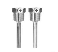 Funda de inmersión de acero inoxidable 304 para sensores, rosca G1/2 pulgadas con tornillo de bloqueo, opciones de longitud de 30-200 mm, resistente a la intemperie (8 x 50)