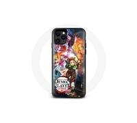 Funda de iPhone 11 Pro Max de anime Demon Slayer el tren infinito manga japonés Tanjiro Nezuko
