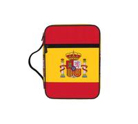 Funda de la Biblia con estampado de bandera española, funda de transporte con asa duradera, bolsa protectora de la iglesia para hombres y mujeres