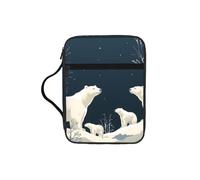 Funda de la Biblia para mujer (animales de oso polar de invierno)