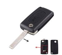 Funda de la Llave remota para Peugeot 207 307 308 407 607 807 para Citroën C2 C3 C4 C5 C6 Flip Car Car Carcasa de la Llave Plegable 2 3 Botones (2B VA2 536)