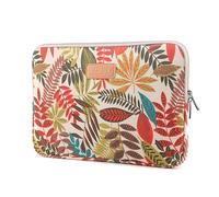 Funda de la Manga de la computadora portátil Resistente al Agua Cubierta de Lienzo con Cremallera para Acer, Apple, Lenovo, Sony, ASUS, HP, Samsung xibanya xibanya (Hoja Khaki, 15.6 Pulgadas)