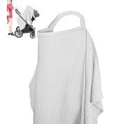 Funda de lactancia - Poncho de lactancia transpirable para bebés - Poncho de algodón para alimentación de bebés para parques, hospitales, nuevos padres, actividades de crianza