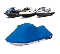 Funda de Lancha Motora, 210D Impermeable Oxford UV Protección Jet Ski Cover, Se Adapta a Motos de Agua 136'' a 145'',Azul