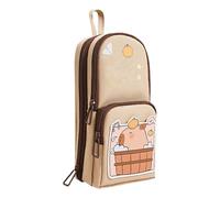 Funda de lápiz de Capybara, amplia-capacidad Stand-Up, Stationery Organizer, 22 x 10 x 7 cm School and Office Pen Case for Students Pouch Easily Stores Pens Portable Design, multicolor, Buddhist