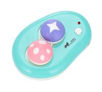 Funda de lente de contacto automática para limpiar lentes de contacto, contenedor de lentes de contacto, bonito mashroom, carga USB, color verde