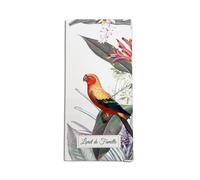 Funda de libro de familia - modelo Loro - Fabricación francesa, blanco y verde, Funda