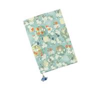 Funda de libro de tela hecha a mano, resistente al desgarro, ajuste A5/A6, protector de libro de tela suave A5