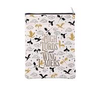 Funda de libro inspirada en la cuarta ala Dragon Rider cubierta de libro Basgiath War College, regalo de altos señores y líderes de ala para Bookish (LordsWingleadersBS)