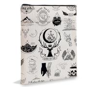 Funda de libro inspirada en novela de fantasía, funda de libro para amantes de los libros, regalo inspirado en libros, protector de libro con bolsa con cremallera para amantes de los libros, regalo