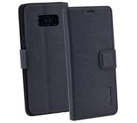 Funda De Libro Samsung Galaxy S8 Carcasa Protectora Cover Wallet En Gris