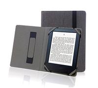 Funda de lino de cáñamo natural para eReader Onyx Ritmix Icarus Kobo Pocketbook Boox de 19.8 cm (gris pizarra)