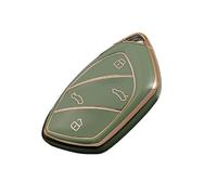 Funda de llave de control remoto for coche, llavero de carcasa for Roewe RX5 I6 I5 RX3 RX8 ERX5 ZS EV MG6 EZS HS EHS for MARVEL XR(Green)