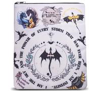 Funda de Lona Original Impermeable para Libro, Protector de Merchandising de Llama de Hierro Con Dragón, Funda Con Cremallera de Regalo Temático de Cuarta Ala