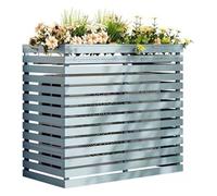 Funda de madera para aire acondicionado, maceta de madera maciza para decoración de jardín, perfecta para el hogar y el patio, elegante accesorio al aire libre para mejorar tu espacio