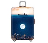 Funda De Maleta,Cielo Estrellado Espacio Exterior Galaxia Planeta Astronauta Luggage Cover,Funda Protectora para Maleta,Funda Protectora De Viaje,EláStica Cubierta De Equipaje (Color 3,XL(29-32inch))