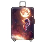 Funda De Maleta,Cielo Estrellado Espacio Exterior Galaxia Planeta Astronauta Luggage Cover,Funda Protectora para Maleta,Funda Protectora De Viaje,EláStica Cubierta De Equipaje (Color 1,S(18-21inch))