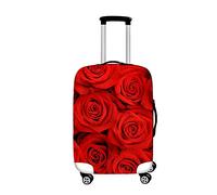 Funda de Maleta de Viaje Elástico, Morbuy Cubierta para Equipaje Funda Maleta Protectora Suave de Anti-Polvo Cubierta de Protector Equipaje con Cremallera (Rosa roja,M)