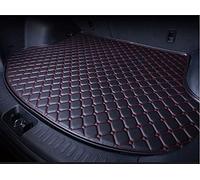 Funda De Maletero De Coche para Peugeot 208 2013-2018, Cuero Antislip Alfombrillas para Maletero, Proteccion Interiores Accesorios Coche,Black-Red