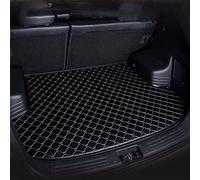 Funda de Maletero de Coche para Volvo XC90 5-Seat 2002-2006 2007 2008 2009 2010 2012 2013 2014, Cuero Antislip Alfombrillas para Maletero, Proteccion Interiores Accesorios Coche,Black-Beige