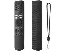Funda de Mando a Distancia Compatible con Xiaomi XMRM-ML, Mando a Distancia para TV Funda de Silicona a Prueba de Golpes con cordón (sólo la Funda) (Negro)