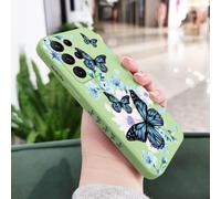 Funda de Mariposa para Samsung Galaxy S25, S24, S23, S22, S21, S20 Ultra Plus FE, S10, Note 20 Ultra, 10, 9 Plus, Color Verde Claro 1, para Note 20