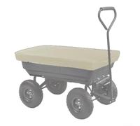 Funda de mesa al aire libre premium de 150 x 94 cm, impermeable, resistente al viento, para carrito de barbacoa, estación de parrilla, beige (420D)