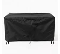 Funda de mesa de jardín impermeable resistente al agua, 330 x 190 x 70 cm, protector rectangular para muebles de patio, Oxford 600D con revestimiento de poliuretano, resistente a los rayos UV y a