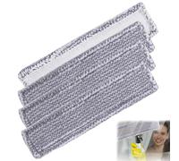 Funda de Microfibra Para Aspiradora de Ventanas, 4 Piezas Para Repuestos de Limpiacristales Kärcher (WV2 WV5-Gris)