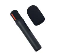 Funda de micrófono de mano inalámbrica, colorida resistente al viento, antisaliva y lavable, cubierta de espuma de esponja para micrófono inalámbrico JBL PartyBox Encore 2/Encore (negro)