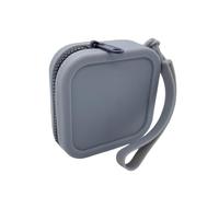 Funda De Monedas De Silicona - Monedero Con Cremallera | Funda De Billete De Silicona | Funda De Bolsillo De Silicona | Monedero Cuadrado, Bolsa Pequeña Para Auriculares, Bolsa Cosmética, Gris,