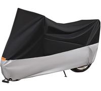 Funda de Moto para Yamaha XT 1200 Z Super Tenere 1200 XT1200Z XT1200ZE, Impermeable Protector Viento Antipolvo UV Tela Oxford Exterior Protector Accesorios para Motos,A-Black+Silver