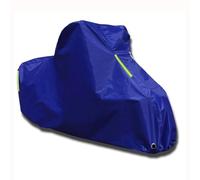 Funda De Motocicleta para Derbi Senda DRD X-Treme 50 | Cubierta Protectora De Moto A Prueba De Desgarros，Resistente A Los Rayos UV Y A Los Arañazos Funda de Motos con Bandas(Blue)