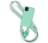 Funda de móvil con correa para Apple iPhone 11 Funda de silicona con cadena p...